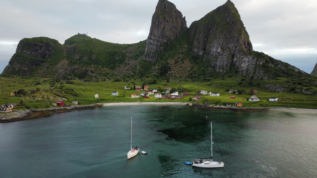 Spectacular anchorage at Træna